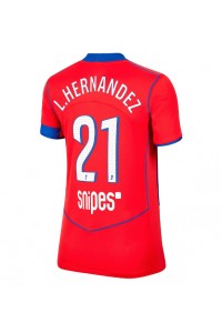 Paris Saint-Germain Lucas Hernandez #21 Fotballdrakt Tredje Klær Dame 2025-26 Korte ermer